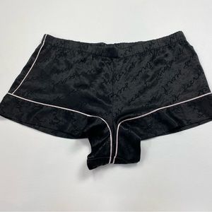 Victoria’s Secret Black Silky Signature Lounge Shorts Size XL
